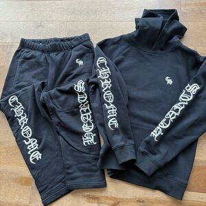 Chrome Hearts Chainstitch Hoodie Sweatpants Bundle
